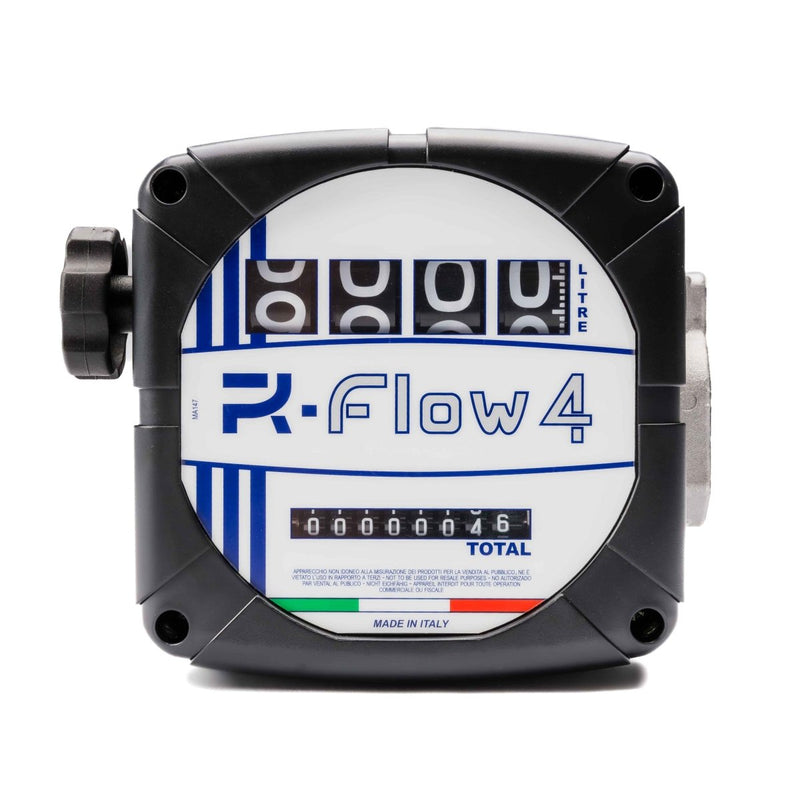ADAM BY PIUSI 4 Digit Mechanical Meter with Oscillating Disc 25mm 20 - 120lpm Litre Display - GO Industrial - RF4D1