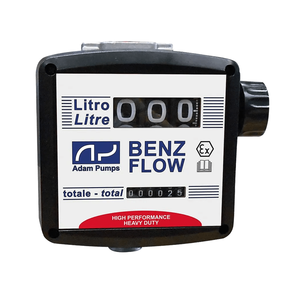 ADAM BY PIUSI ATEX 3 Digit Mechanical Meter 25mm 20 - 120lpm Litre Display - GO Industrial - TF3A1X