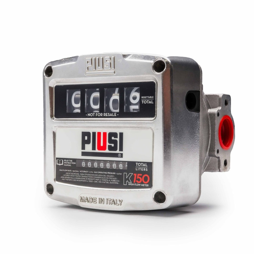 ADAM BY PIUSI K150 ATEX Mechanical Meter DN25 FF 25 - 150lpm Litre Display - GO Industrial - F00555D00