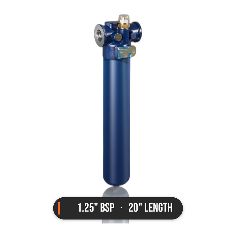 Athalon, 600psi Simplex Hsg, 1.25in BSP Ports, 20in Length, Fluorocarbon Seals - GO Industrial