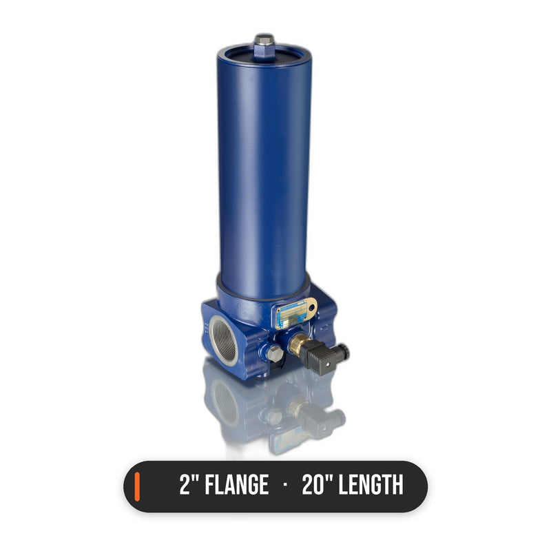 Athalon, 600psi Simplex Hsg, 2in Flange Ports, 20in Length, Fluorocarbon Seals - GO Industrial