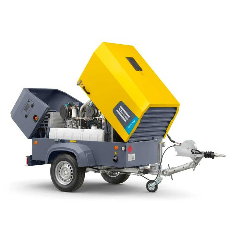 ATLAS COPCO XAS 138 Air Compressor High Capacity 250cfm 102psi Portable Towable - GO Industrial - XAS138