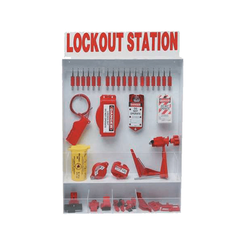 BRADY Combination Wall Mount Lockout Station - GO Industrial - 99692