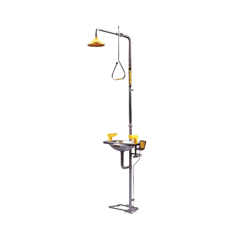 TRAFALGAR Emergency Combination Deluge Showers with Aerated Eye/Face Wash - GO Industrial - 856475
