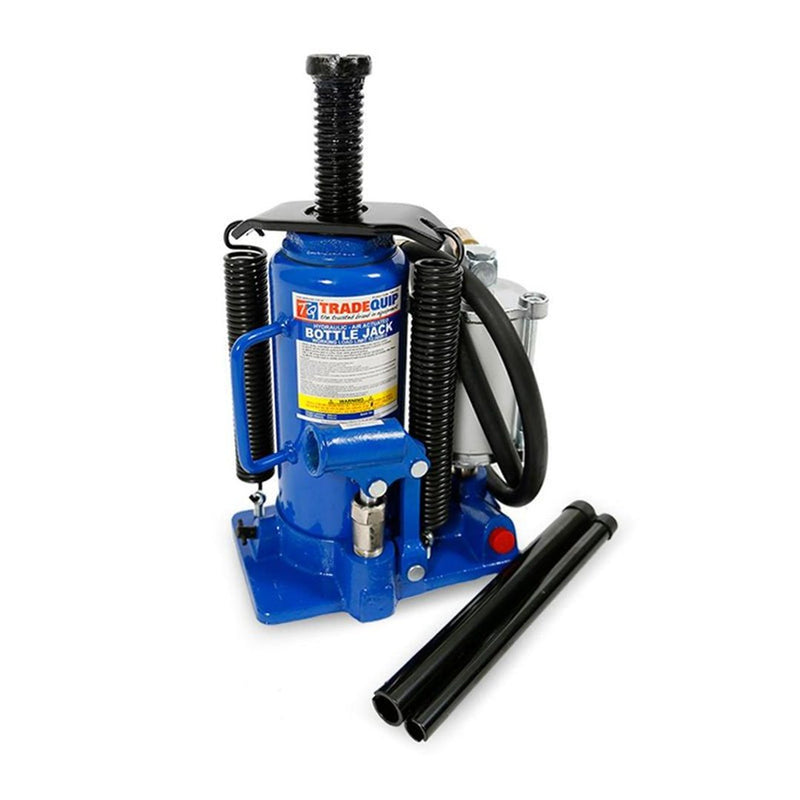 TRADEQUIP 12 Tonne Bottle Jack Air/Hydraulic - GO Industrial - TQBJ12TA