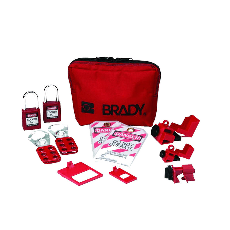 BRADY Electricians Mini Lockout Kit - GO Industrial - 848825