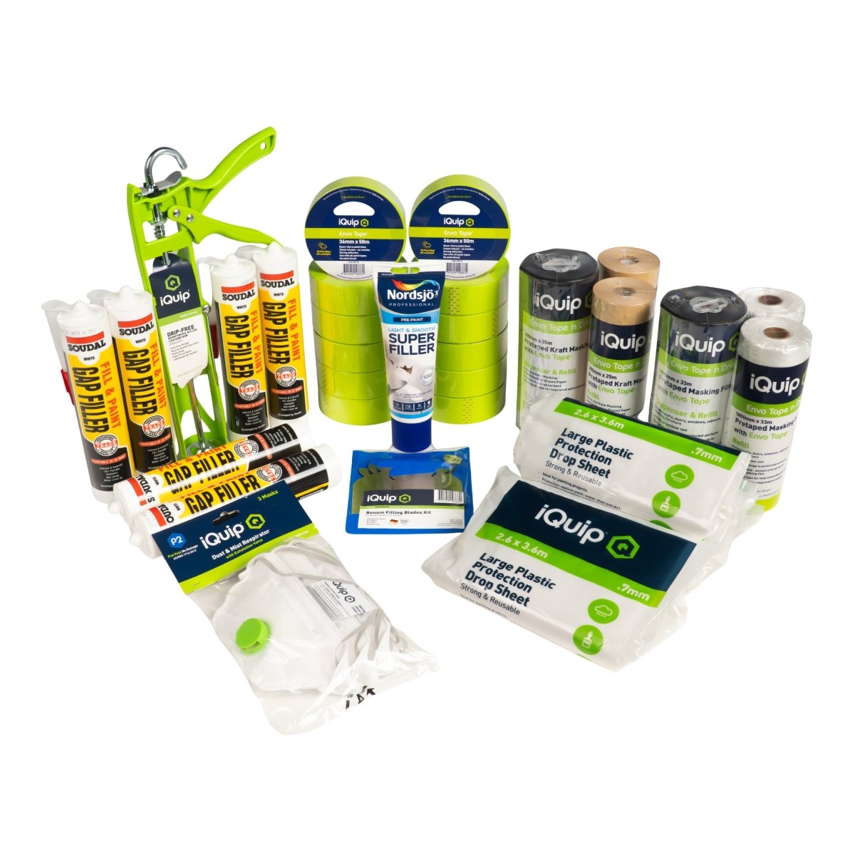 DIY Prep Kit - Interior Walls & Ceilings - GO Industrial - PK-INT