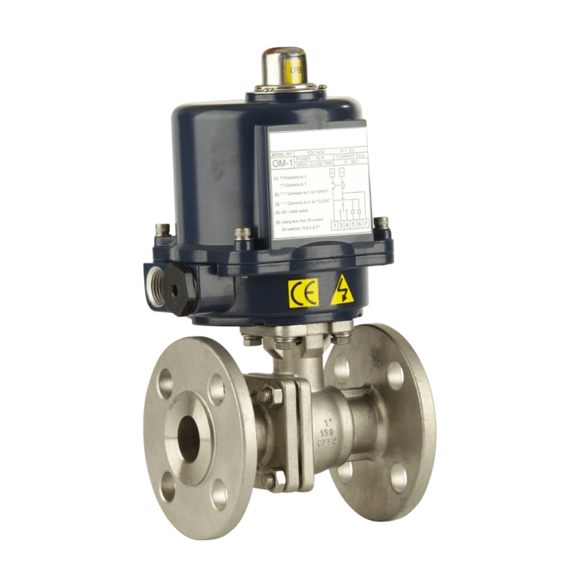 GO Ball Valves Actuated Electric Flanged ANSI 150# Full Bore Fire Safe - GO Industrial - BLSF4FA - E