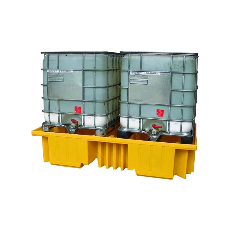 GO Dual IBC Spill Pallet Bund No Grate - GO Industrial - TSSBB4