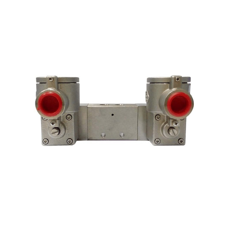 GO Namur EXD 316 Stainless 5 Way 2 Position In Line Double Solenoid Valve 1/4" - GO Industrial - ALV620P2