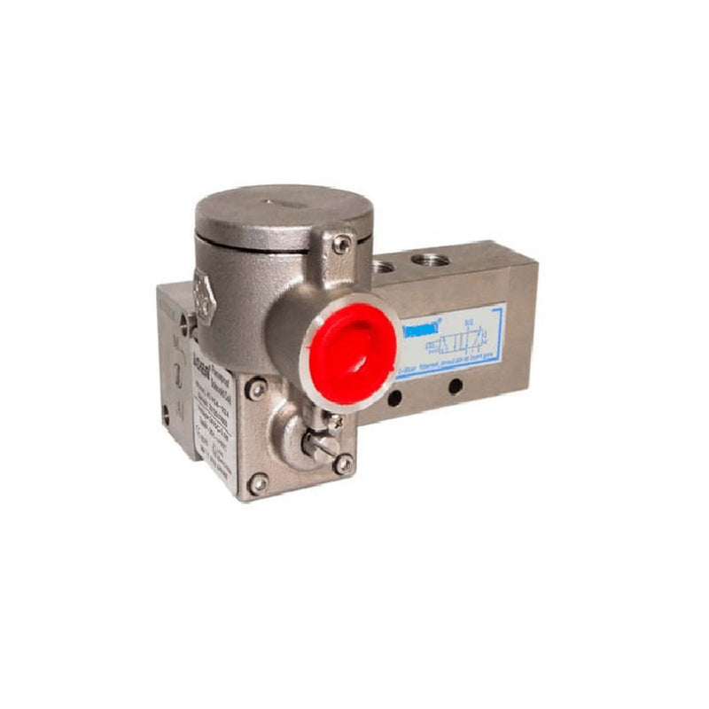 GO Namur EXD 316 Stainless 5 Way 2 Position In Line Solenoid Spring Valve 1/4" - GO Industrial - ALV610P2