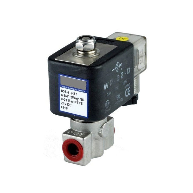 GO 1/4" S55H 316 Stainless High Pressure Normally Closed Solenoid Valves - GO Industrial - S55H - 2 - 1.2
