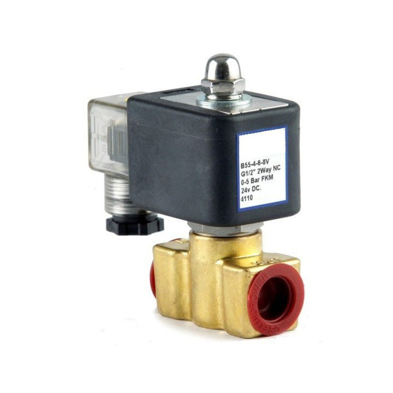 GO B55 Brass Petrochemical Direct Acting Normally Closed Solenoid Valves - GO Industrial - B55 - 2 - 3 - 7V