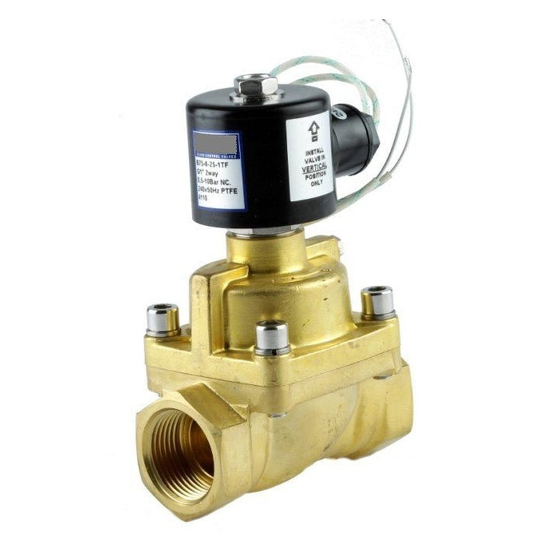 GO B75 Brass Steam and High Temp Normally Closed Solenoid Valves - GO Industrial - B75 - 2 - 3