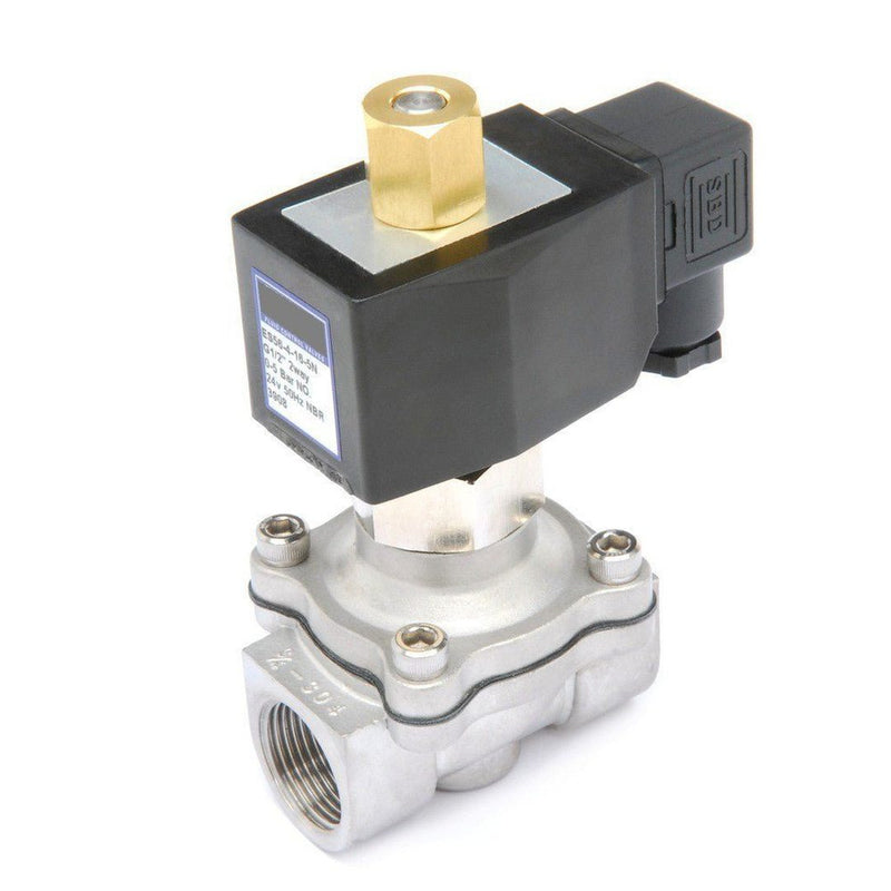 GO ES56 Stainless General Purpose Zero Differential Normally Open Solenoid Valves - GO Industrial - ES56 - 3 - 4