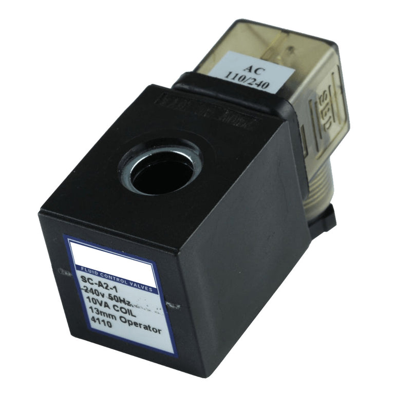 GO 12v DC 10 W with DIN Plug Solenoid Valve Coil 13mm - GO Industrial - SC - A2 - 7