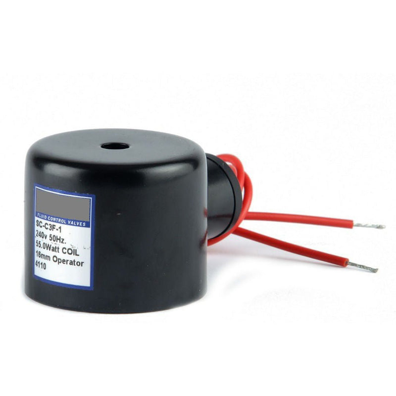 GO 12v DC 18 W Flying Lead Solenoid Valve Coil 16.3mm - GO Industrial - SC - C3F