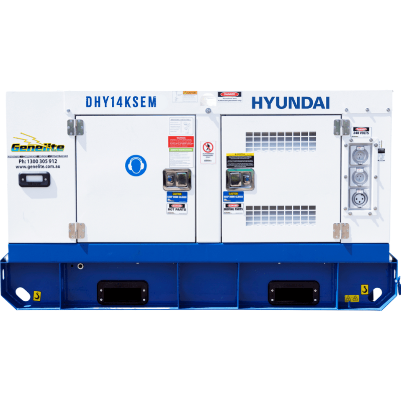 GO14KSEM 18kVA Hyundai Industrial Standby Generator - GO Industrial - DHY14KSEM