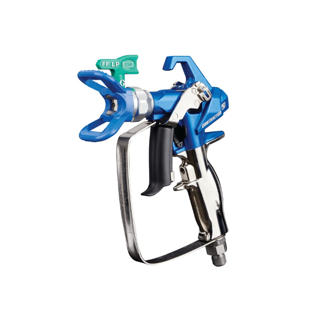 GRACO Contractor PC Airless Spray Gun with RAC X FFLP 210 SwitchTip - GO Industrial - 17Y470