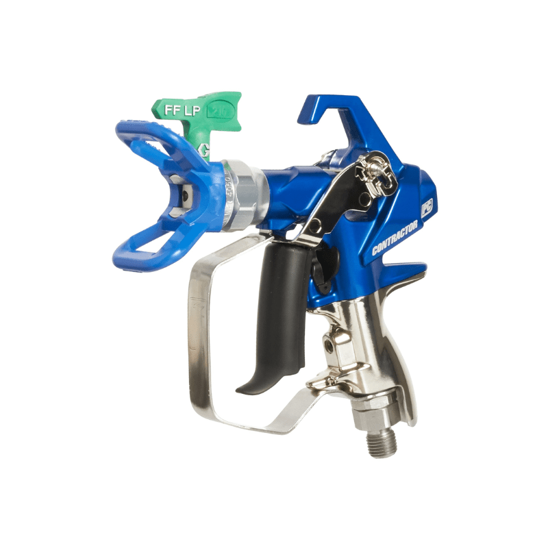 GRACO Contractor PC Compact Airless Spray Gun with RAC X FFLP 210 SwitchTip - GO Industrial - 19Y443