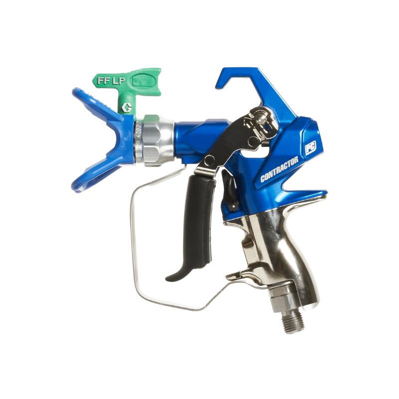GRACO Contractor PC Compact Airless Spray Gun with RAC X FFLP 210 SwitchTip - GO Industrial - 19Y443