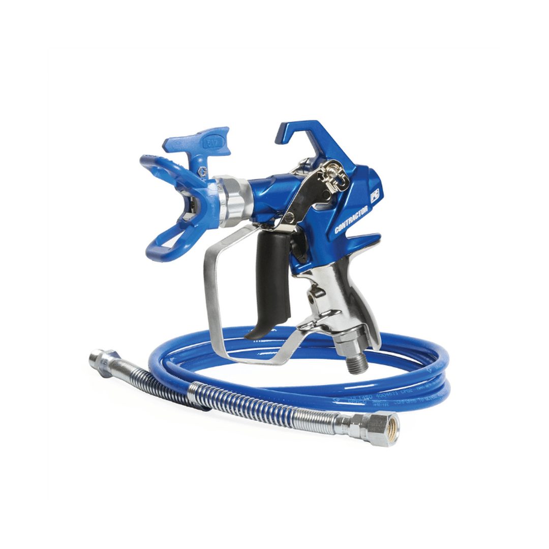 GRACO Contractor PC Compact Gun with Whip Hose 1/8 in x 4.5 ft & SwitchTip LTX517 - GO Industrial - 19Y444