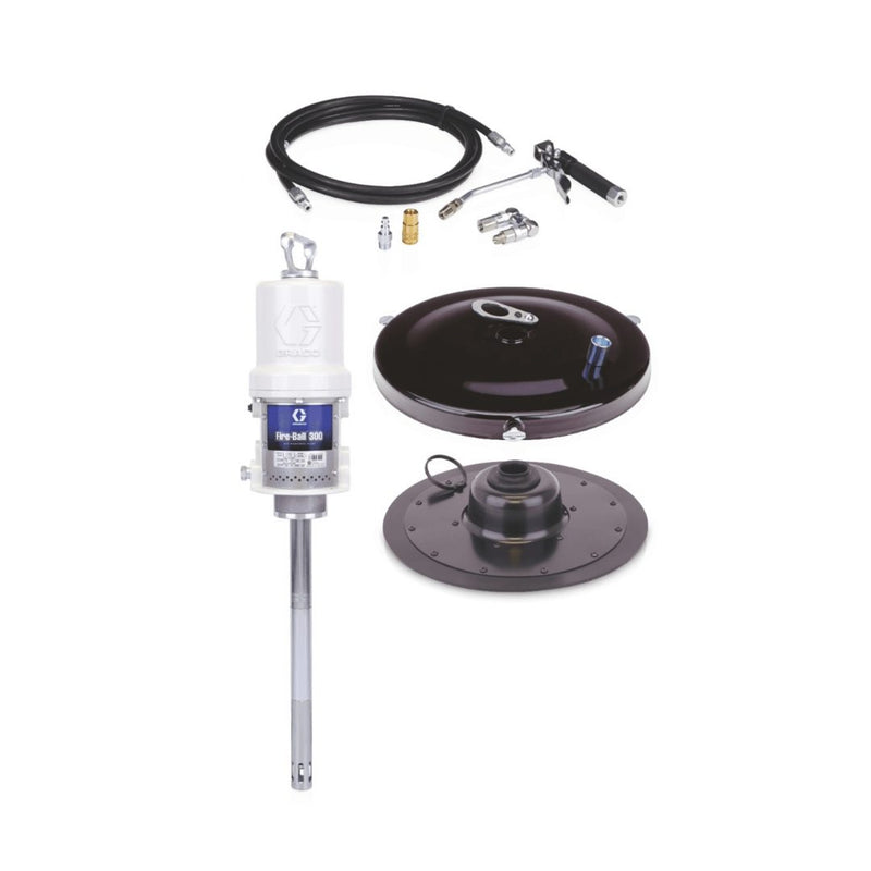 GRACO Fire - Ball 300 50:1 Portable Pail Grease Pump Dispensing Kit - GO Industrial - 222069