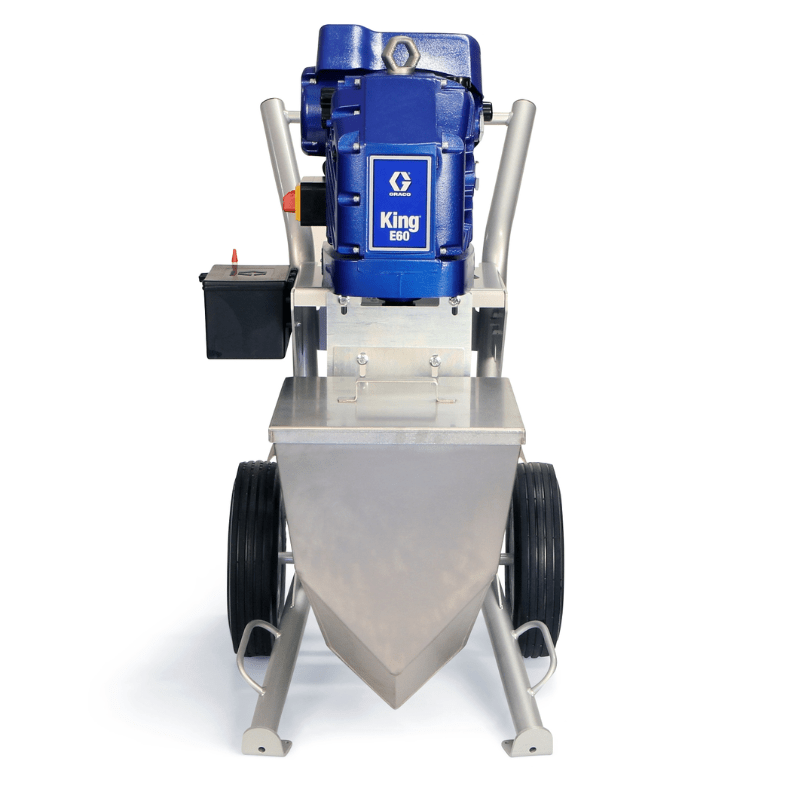 GRACO King E60 Hazardous Location Heavy Fluids Heavy Duty Cart Hopper No Filter Gun Hose Whip Tip - GO Industrial - 273262