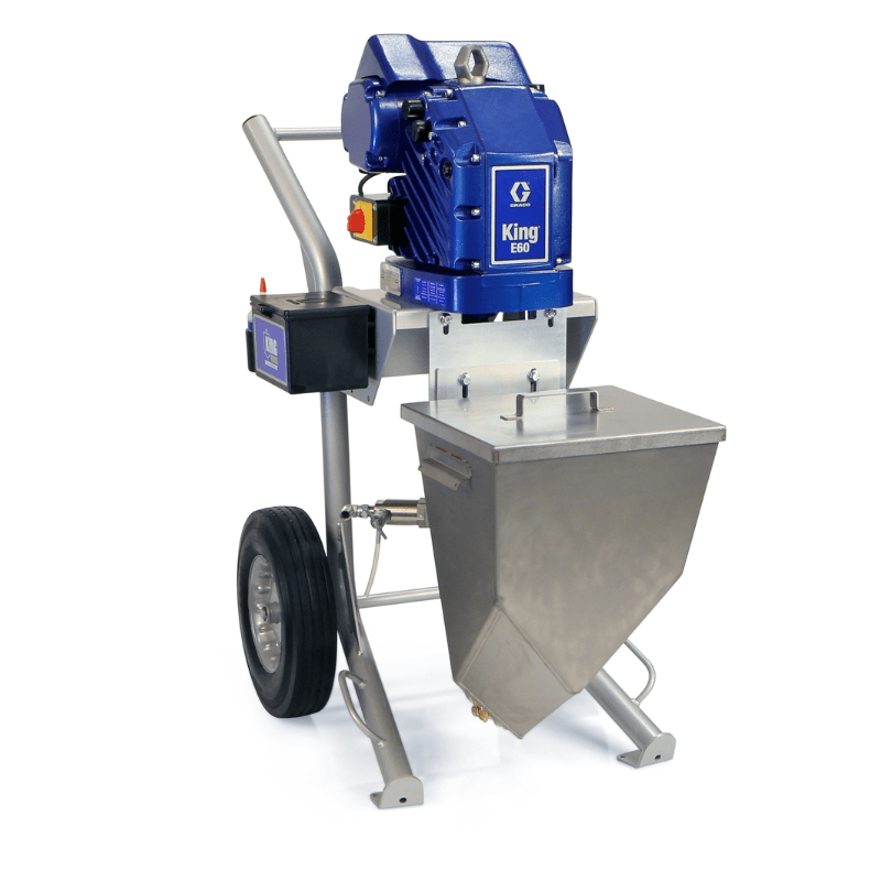 GRACO King E60 Hazardous Location Heavy Fluids Heavy Duty Cart Hopper No Filter Gun Hose Whip Tip - GO Industrial - 273262