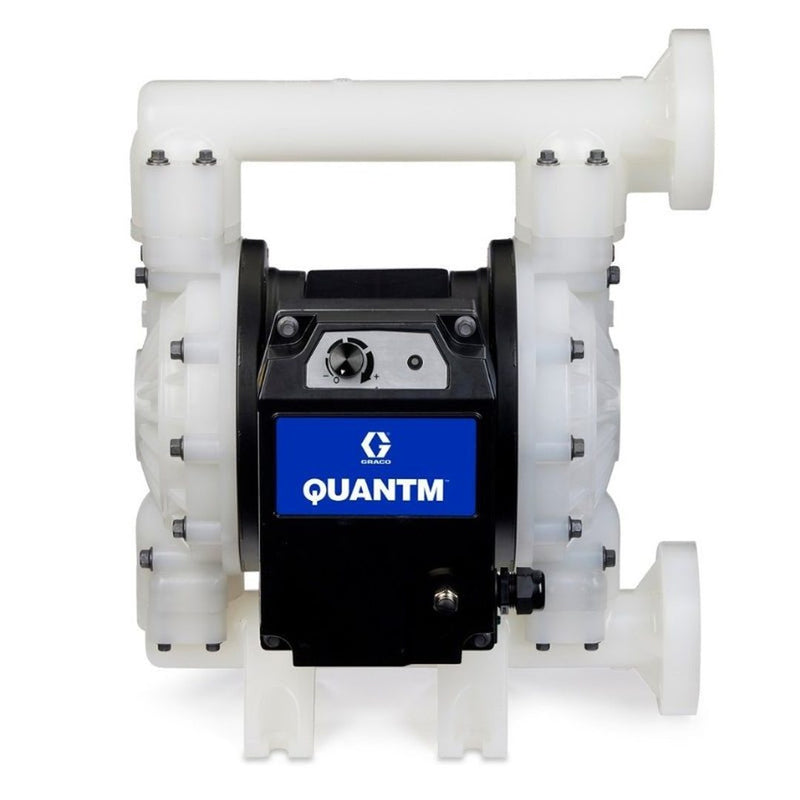 GRACO QUANTM i80 1.5" End Flange Polypropylene Electric Diaphragm Pump - GO Industrial - TE80 - 0060