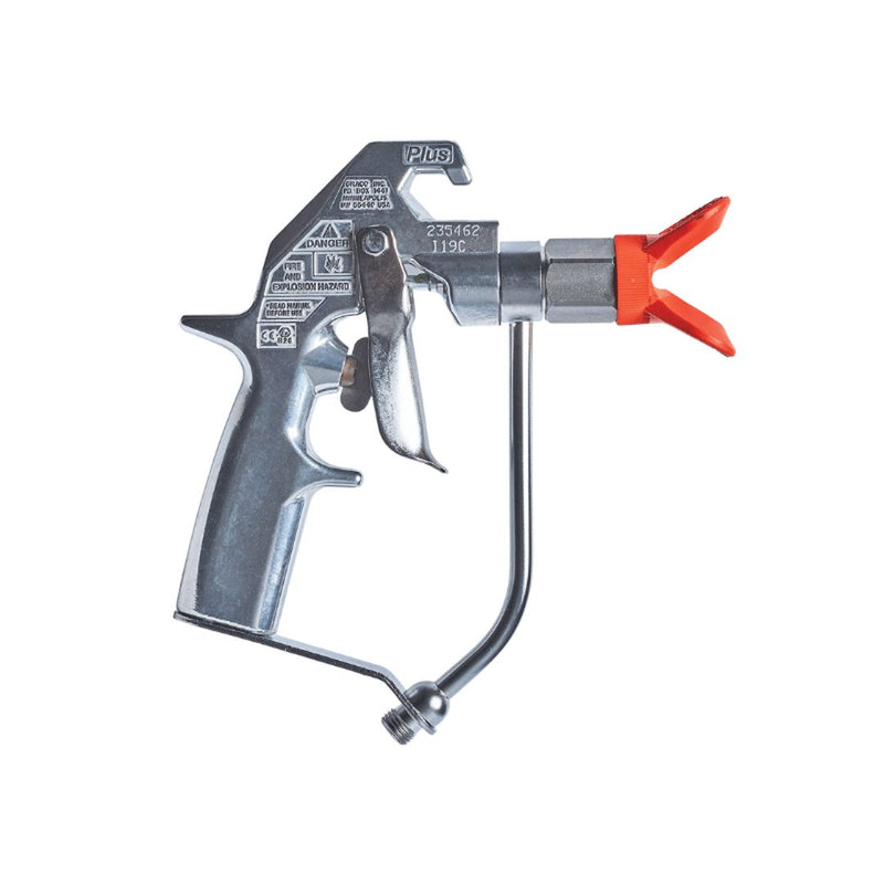 GRACO Silver Plus Fine Finish Flat Tip 2 Finger Airless Spray Gun - GO Industrial - 235462