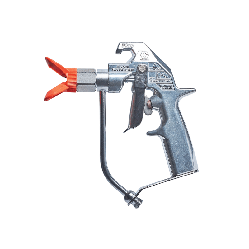 GRACO Silver Plus Fine Finish Flat Tip 2 Finger Airless Spray Gun - GO Industrial - 235462
