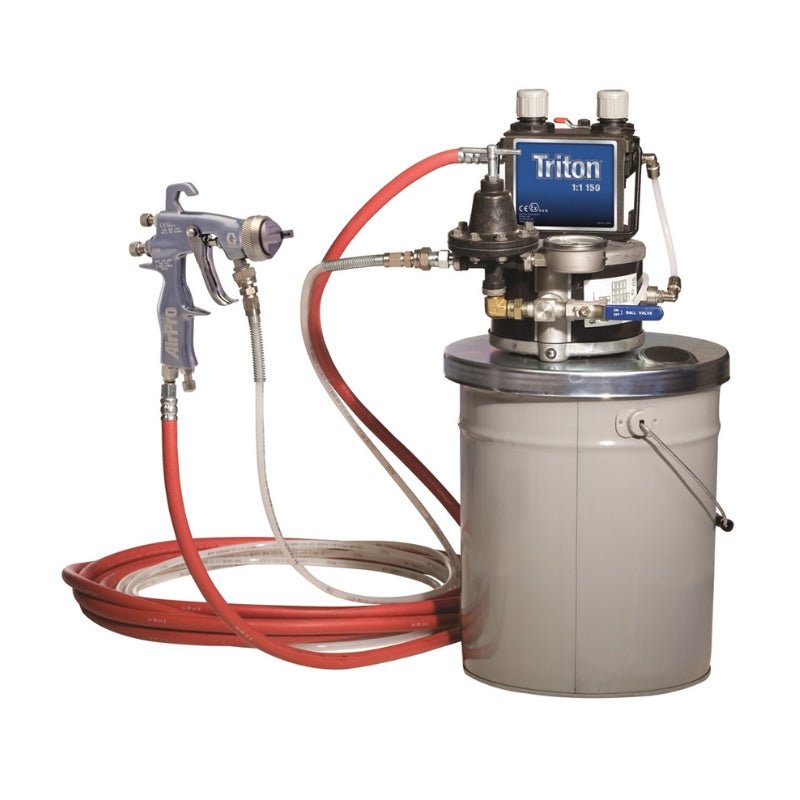 GRACO Triton Alum Spray Package AirPro HVLP Gun for Metal - GO Industrial - 233470