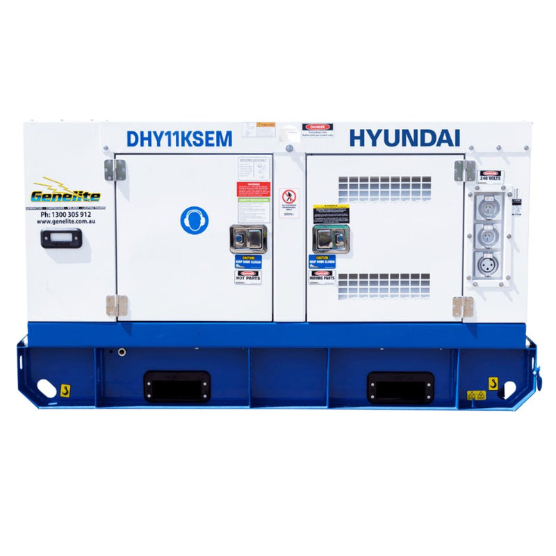 GO11KSEM 14kVA Hyundai Industrial Standby Generator - GO Industrial - DHY11KSEM