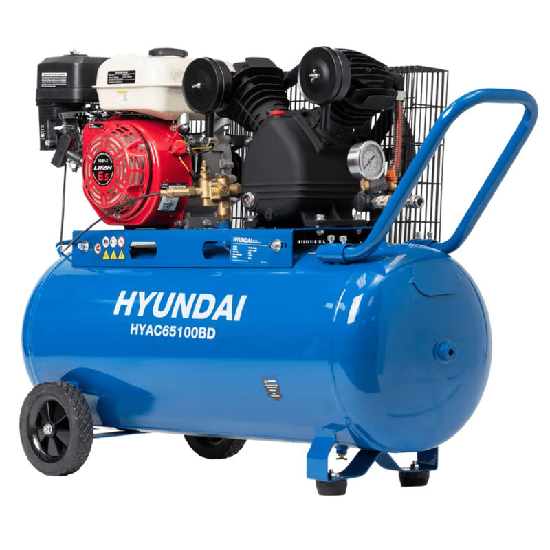 GO65100BD 6.5HP Hyundai Portable Air Compressor - GO Industrial - HYAC65100BD