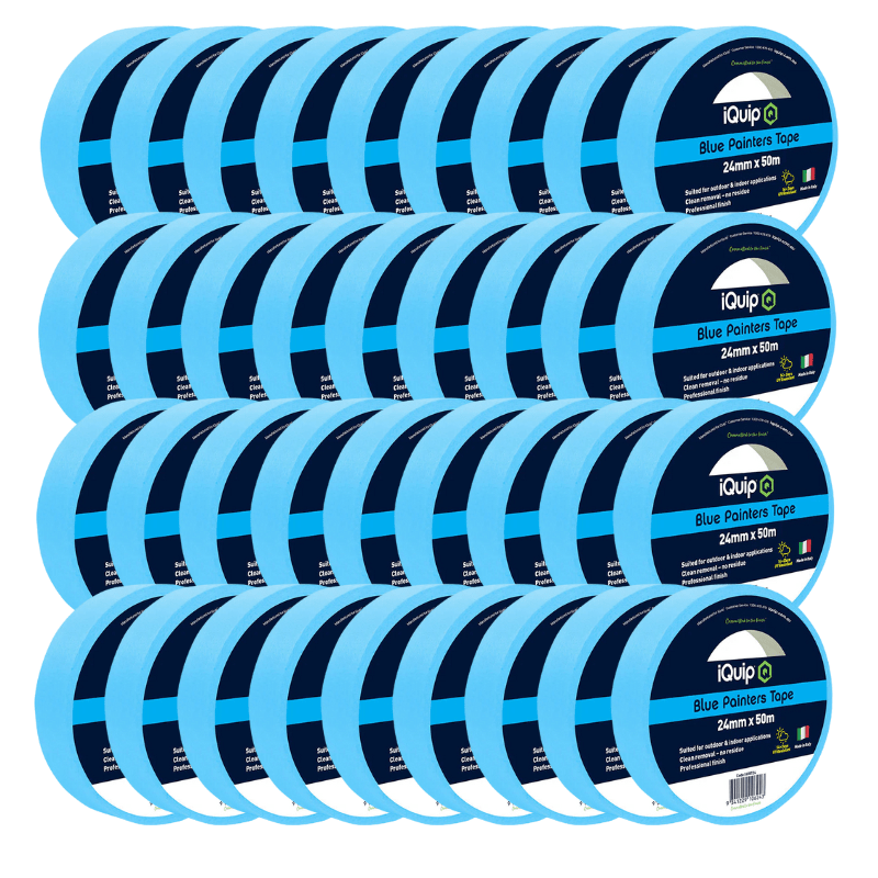 IQUIP Blue Painters Tape 24mm x 50M - GO Industrial - 16IBT24*36