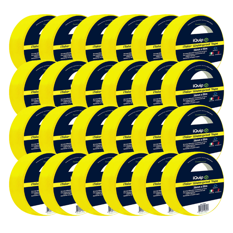 IQUIP iTalo Waterproof Masking Tape 36mm x 50M - GO Industrial - 16ITY36*24