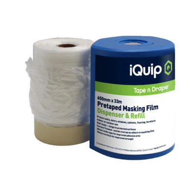 IQUIP Pre-taped Masking Film and Dispenser