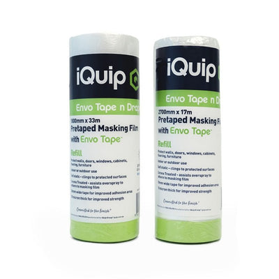 IQUIP Pre-taped Masking Film with Envo Tape Refills