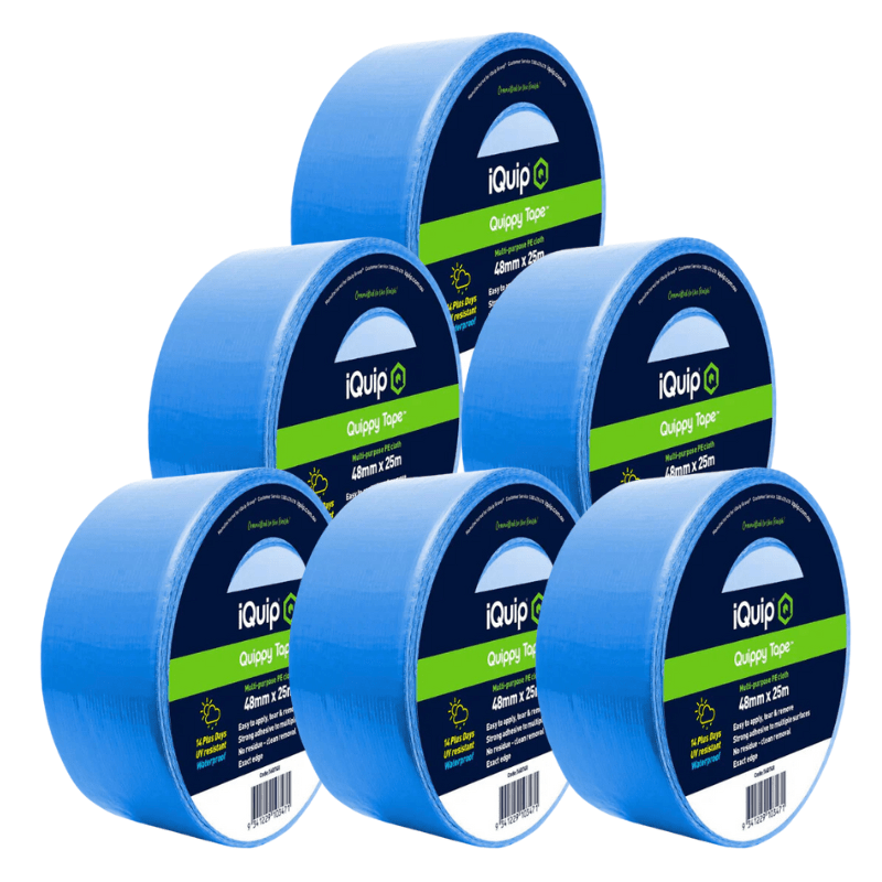 IQUIP Quippy Tape - 48mm x 25M - GO Industrial - 16QT48*6