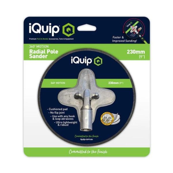 IQUIP Radial Cushioned Pivoting Pole Sander - GO Industrial - 22SR360
