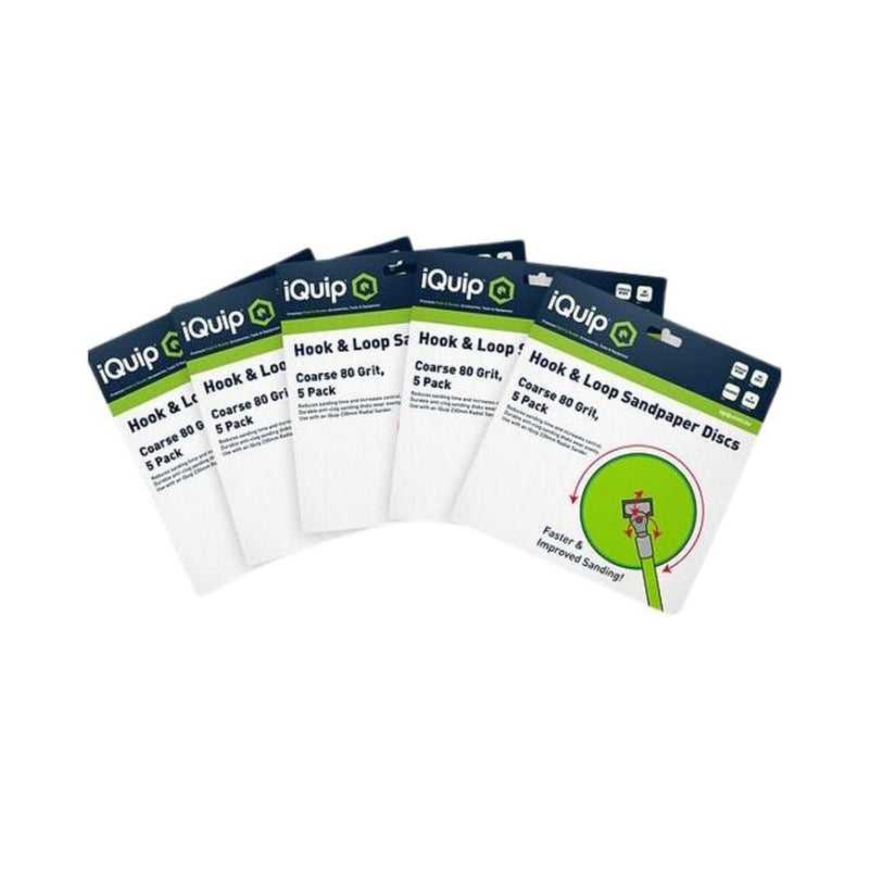 IQUIP Radius Sandpapers 5 Pack - GO Industrial - 28RSP080