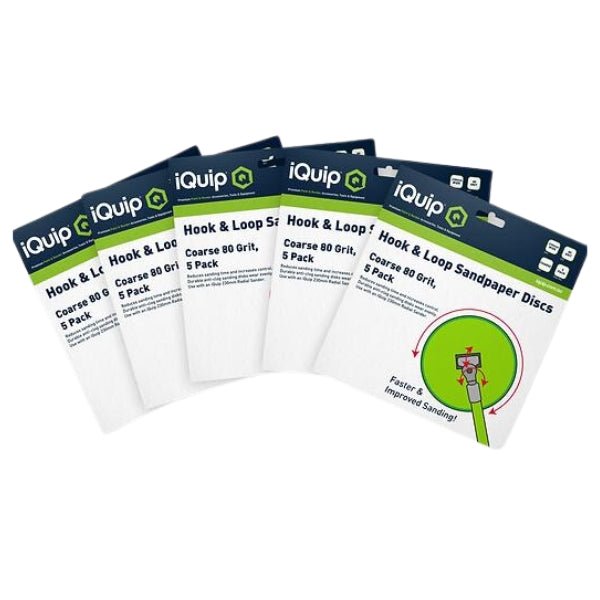 IQUIP Radius Sandpapers 5 Pack - GO Industrial - 28RSP080