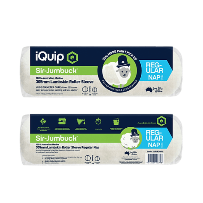 IQUIP Sir Jumbuck Lambskin Roller Complete - GO Industrial - 22SJRC305L