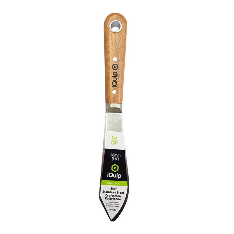 IQUIP Stiff Scraper Rosewood Handle Putty Knife - GO Industrial - 22PK038