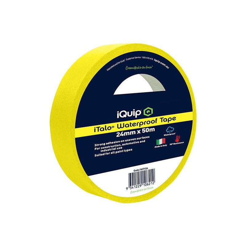 IQUIP iTalo Waterproof Masking Tape 24mm x 50M - GO Industrial - 16ITY24