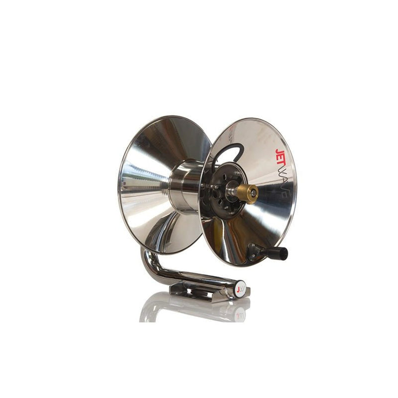 JETWAVE Cadet G2 Pro Rapid 60M Stainless Steel Hose Reel with 60M Hose - GO Industrial - 1067CMPLSS - CG260M
