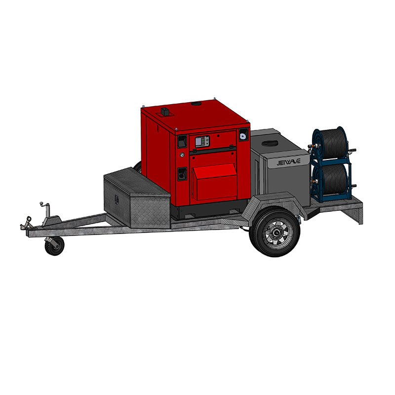 JETWAVE Executive Silent 350 - 23 Lite Pressure Washer Trailer - GO Industrial - HW5000 - 23DI LITETRAILER
