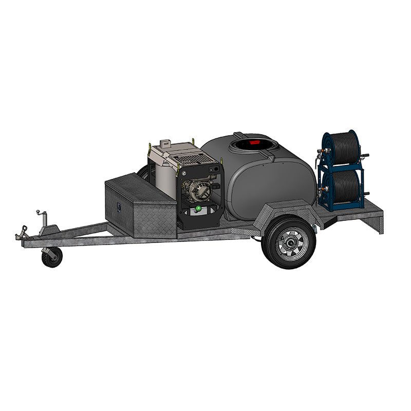 JETWAVE Explorer G2D 210 - 15 Premium Trailer High Pressure Water Cleaner - GO Industrial - HW3000 - 15DG2 PREMTRAILER