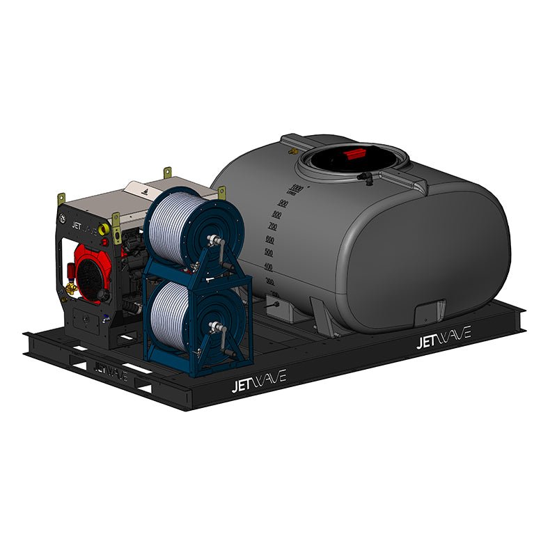 JETWAVE Senator G2 JX 280 - 21 Mounting Skid Pressure Washer Trailer - GO Industrial - CW4000 - 21PEG2JX 1000LSKID